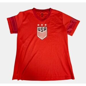Alex Morgan #13 USA Womens National Soccer Team USWNT Jersey L Red‎ V-Neck